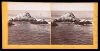 Lot of three stereo views signed by Watkins with ink descriptions in his hand