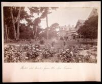 Lot of five albumen photographs of Monterey and the Hotel Del Monte