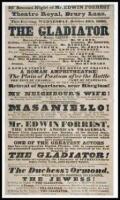 Lot of 7 nineteenth century theater broadsides