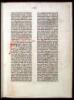 Single leaf from the Gutenberg Bible