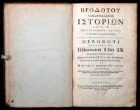 Herodoti halicarnassei historiarum libri IX novem Musarum nominibus inscripti. Ejusdem narratio de vita Homeri. Excerpta e ctesiae libris de rebus Persicis & Indicis. Graece&Igrave; & Latine&igrave;. Et H. Stephani Apologia pro Herodoto. Accesserunt huic editioni chron
