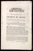 Anno Tricesimo Nono. Georgii III. Regis.: Cap[ter] LXXX. An Act for better regulating the Manner of carrying Slaves, in British Vessels, from the Coast of Africa