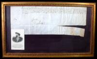 Document signed by Francois I, King of France