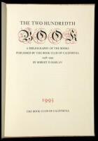 The Two Hundredth Book: A Bibliography of the Books Published by the Book Club of California 1958-1993