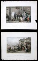 Lot of approximately 80 steel-engraved plates from "China, Its Scenery, Architecture, Social Habits, &c. Illustrated"