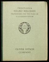 Twenty-Four Negro Melodies. Transcribed for the Piano by S. Coleridge-Taylor. Op. 59