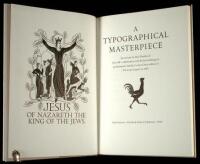 Typographical Masterpiece. An account...of Eric Gill's collaboration with Robert Gibbings in producing the Golden Cockerel Press edition of 'The Four Gospels' in 1931