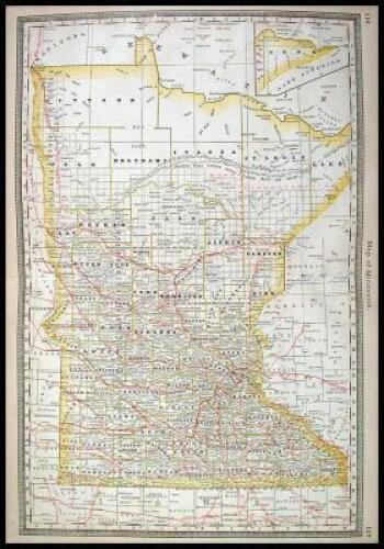 Historical Hand-Atlas Illustrated, Containing Large Scale Copper Plate Maps of Each State and Territory of the United States, and the Provinces of Canada, Together with a Complete Reference Map of the World, Topographical and Railroad Map of the United St
