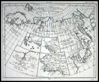 Carte des parties Nord et Est de l'Asie qui Comprend les C&ocirc;tes de la Russie Asiatique, le Kamschatka, le Jesso, et les Isles du Japon, dress&eacute;e en 1764 par M***, Nouvelle &eacute;dition r&eacute;duite par M. de Vaugondy 1772
