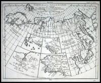 Carte des parties Nord et Est de l'Asie qui Comprend les Côtes de la Russie Asiatique, le Kamschatka, le Jesso, et les Isles du Japon, dressée en 1764 par M***, Nouvelle édition réduite par M. de Vaugondy 1772