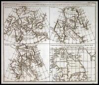 Carte qui represente les differentes connnoissances que l'on a eues des Terres Arctiques depuis 1650 jusqu'en 1747....