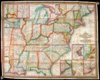 Mitchell's Travelers Guide through the United States. A Map of Roads, Distances, Steamboat & Canal Routes &c. By J.H. Young