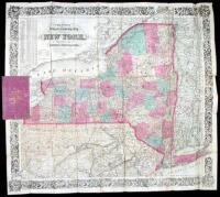 Colton's Railroad & Township Map of the State of New York, with Parts of the Adjoining States & Canada