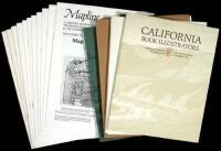 Large collection of various publications, exhibits, and other items relating to maps