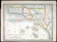 Four maps of various sections of California