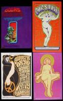 Collection of 191 postcards of rock concert posters