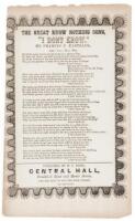 “The Great Know Nothing Song” Sheet 1850s