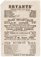 1863 Broadside - New York Minstrels Who Launched the song 'Dixie'