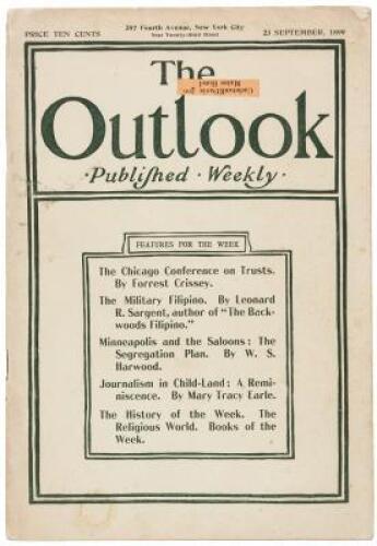 “The Military Filipino” in The Outlook (magazine) - 1899