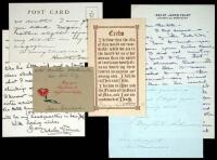 Lot of letters and other items relating to eleven different female authors