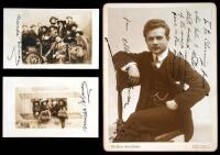 Photograph inscribed and signed by Elman, plus two real photo postcards signed by Elman, and an autograph letter, signed
