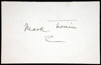 Signature of Mark Twain