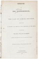 Speech of Mr. [Philip (inserted in pencil)] Doddridge, in The Case of Samuel Houston, Charged with A Contempt and Breach of the Privileges of the House, by Assaulting The Hon. William Stanberry, A Member from the State of Ohio, For Words Read in Debate