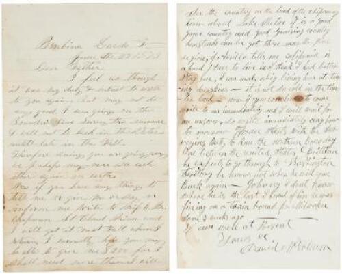 Autograph Letter Signed - 1873 Joining future Custer deputy’s Boundary Survey