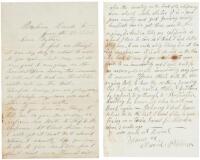 Autograph Letter Signed - 1873 Joining future Custer deputy&rsquo;s Boundary Survey