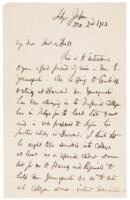 Autograph Letter Signed - 1903 Japanese Student at Harvard