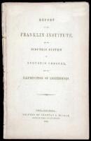Report of the Franklin Institute on the Dioptric System of Augustin Fresnel, for the Illumination of Lighthouses
