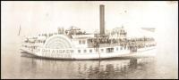 Panoramic photograph of the steamship, Gov. Andrew, Steamer