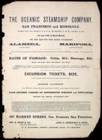 The Oceanic Steamship Company. San Francisco and Hawaii...