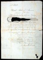 Document Signed by future President James Buchanan as Secretary of State