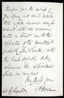 Autograph Letter, signed by Chase, to a Lt. Col. Reynolds