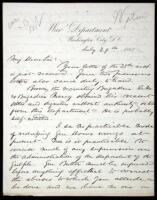 Autograph Letter, signed by P.H. Watson, to W.P. Fessenden