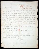 Two Autograph Letters, signed by Everett