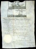 Document signed by James Monroe as President and John Quincy Adams as Secretary of State