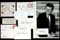 Collection of 8 autographed items by seven American political figures