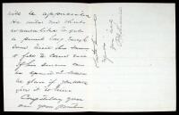 Autograph Letter, signed by Sheridan, to Colonel Dudley at Fort Custer