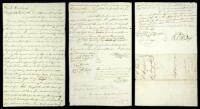 Manuscript document regarding the sale at auction of 12 slaves to satisfy claims on an estate