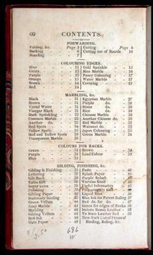 The Whole Art of Book-Binding, containing Valuable Receipts for Sprinkling, Marbling, Colouring, &c