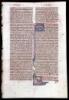 Illuminated manuscript leaf from an Old Testament, on vellum