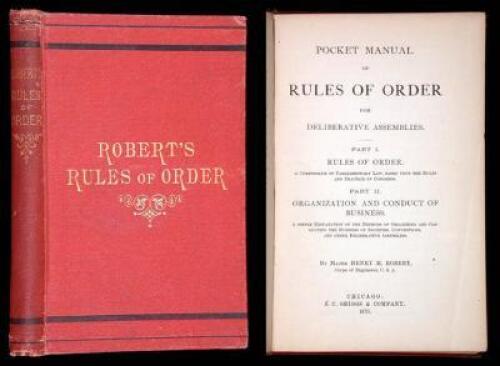 Pocket Manual of Rules of Order for Deliberative Assemblies