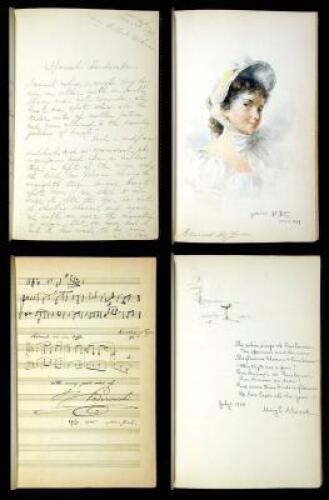 Autograph and Art Album, along with original musical compositions and color drawings