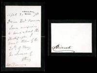 Autograph Letter, signed, along with a signed envelope, by Benjamin Disraeli