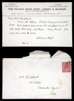 Autograph Note with Original Autograph Envelope, signed by Arthur Conan Doyle