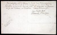 Autograph Document, signed by Louis Stanislas Xavier (Louis XVIII) and Charles Phillippe (Charles X)