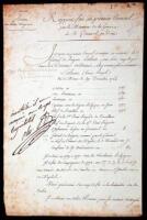 Autograph Document, signed by Louis Alexander Berthier, Prince de Neuchatel & Wagram
