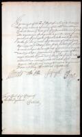 Manuscript Document, signed by Samuel Pepys